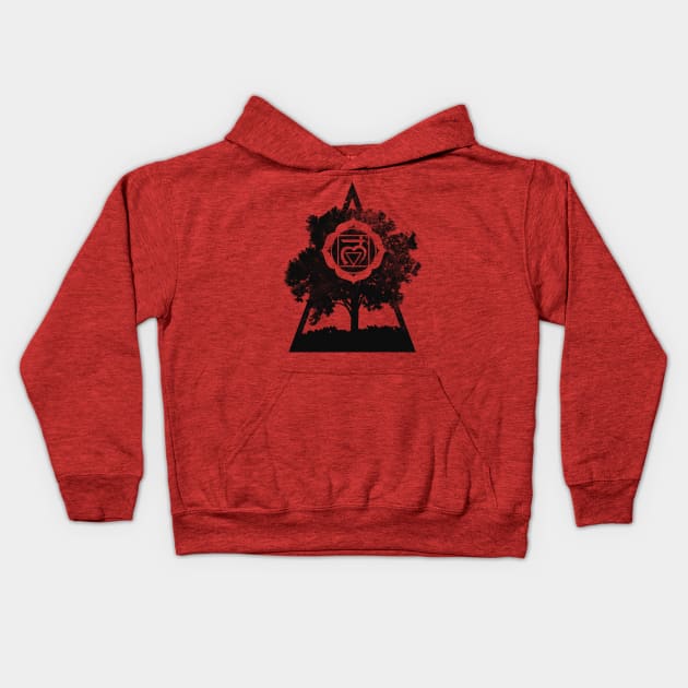 Muladhara - Root Chakra - Support Kids Hoodie by Detaman83